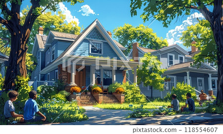 A group of people participating in a neighborhood watch meeting. 118554607