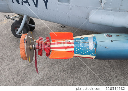 US Navy Stars and Stripes anti-submarine torpedo 118554682