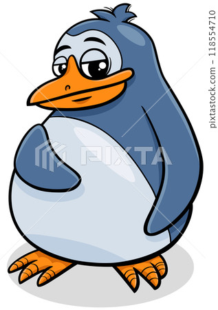 cartoon young penguin bird animal character cartoon young penguin bird animal character 118554710