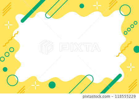 Geometric Frame Yellow 118555229