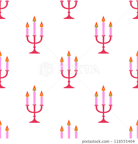 candles in candlestick seamless pattern candles in candlestick seamless pattern 118555404