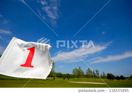 Golf flag no 1 118555895