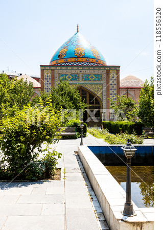 view of Blue Mosque from courtyard in Yerevan city view of Blue Mosque from courtyard in Yerevan city 118556120
