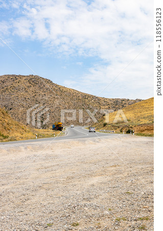 highway in mountain between Ararat and Vayots Dzor highway in mountain between Ararat and Vayots Dzor 118556123