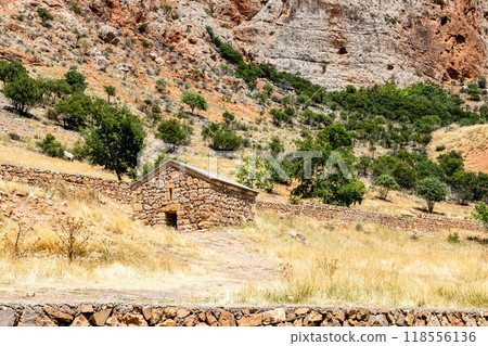 stone house in Noravank monastery, Armenia stone house in Noravank monastery, Armenia 118556136