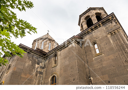 walls of black Surb Nshan church in Gyumri city walls of black Surb Nshan church in Gyumri city 118556244