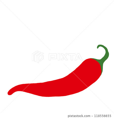 Hand drawn red chilli for vegan, vegetable, healthy ingredients, cook book, fresh food, snack, nature, garden, brooch, cute patches, sticker, diet, department store, cuisine, salad mix, side dish 118556655