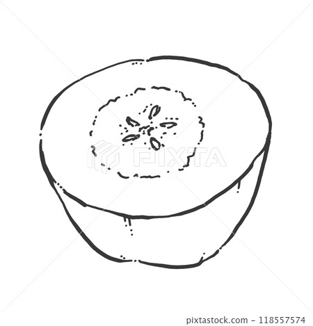 Apple pen drawing cartoon 118557574