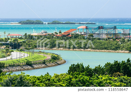 Scenery of Toyosaki, Tomigusuku City, Okinawa Prefecture 118558647