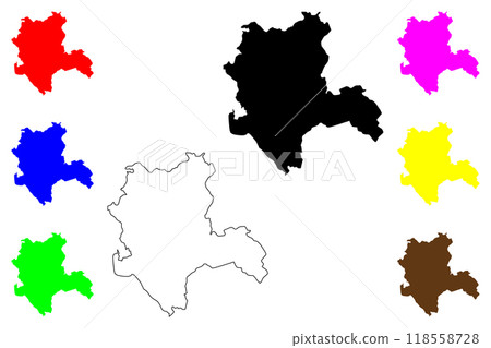 Konya (Provinces of the Republic of Turkey) map vector illustration, scribble sketch Konya ili map Konya (Provinces of the Republic of Turkey) map vector illustration, scribble sketch Konya ili map 118558728