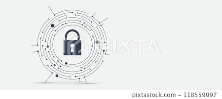 Future cyber technology web services for business and internet project. Vecor art. 118559097