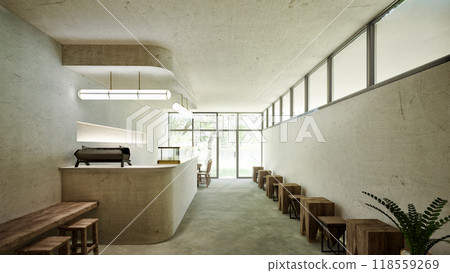 咖啡館cg 118559269