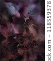 Purple abstract background. Art ink paint illustration. Handmade 118559378