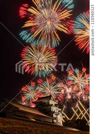 Ibaraki Tone River Fireworks Festival and Japanese-style architecture 118560125