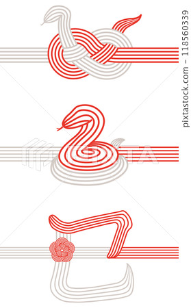 Year of the Snake: Mizuhiki with a snake motif Year of the Snake: Mizuhiki with a snake motif 118560339
