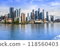 Manhattan from Hudson river 118560403