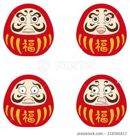 各種表情的達摩 118560817