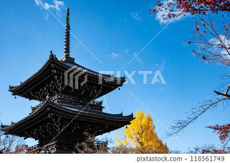 三重塔和秋葉 118561749