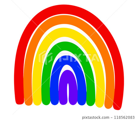 Simple Rainbow Icon Illustration LGBTQ Pride Symbol Colorful Equality Diversity Inclusion Representation Gay Rights Movement Design. Minimalist LGBTQ Pride Rainbow Flag Icon Graphic Gay Lesbian Simple Rainbow Icon Illustration LGBTQ Pride Symbol Colorful Equality Diversity Inclusion Representation Gay Rights Movement Design. Minimalist LGBTQ Pride Rainbow Flag Icon Graphic Gay Lesbian 118562083
