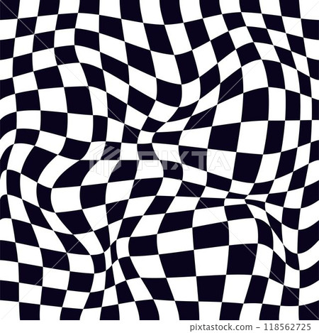 Psychedelic checkerboard pattern Psychedelic checkerboard pattern 118562725