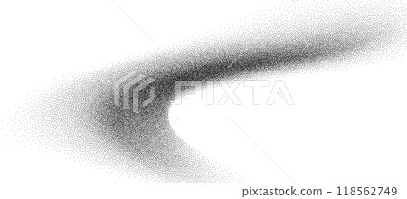 Dotwork abstract background, black grain texture, Abstract stipple sand effect, gradient backdrop from dots. 118562749