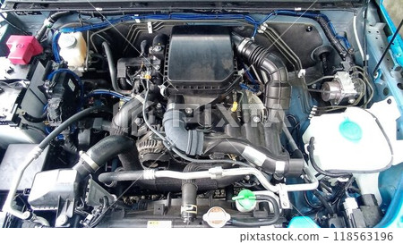 More effective than expected! Jimny engine room with "earthing" 118563196