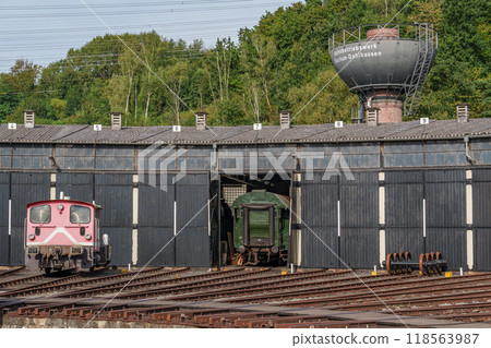 Old trains in the german ruhr aerea 118563987