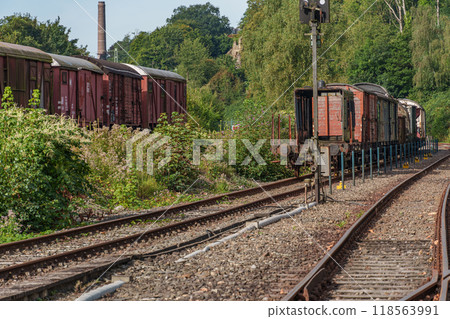 Old trains in the german ruhr aerea 118563991