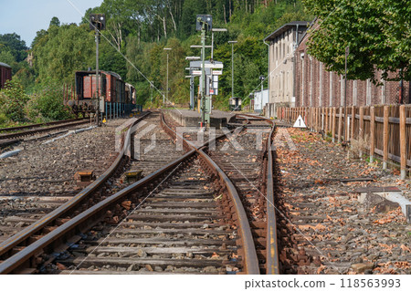 Old trains in the german ruhr aerea 118563993