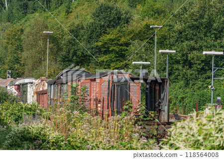 Old trains in the german ruhr aerea 118564008