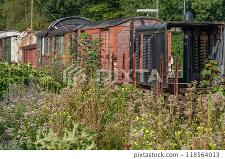 Old trains in the german ruhr aerea 118564013