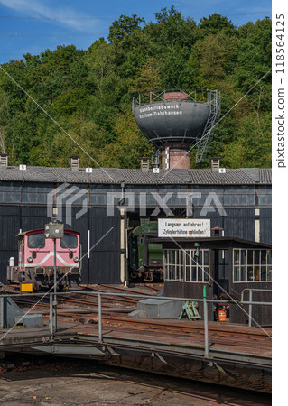 Old trains in the german ruhr aerea Old trains in the german ruhr aerea 118564125