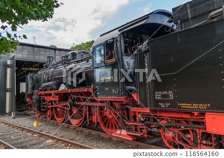 Old trains in the german ruhr aerea 118564160
