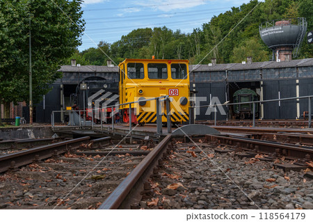 Old trains in the german ruhr aerea 118564179