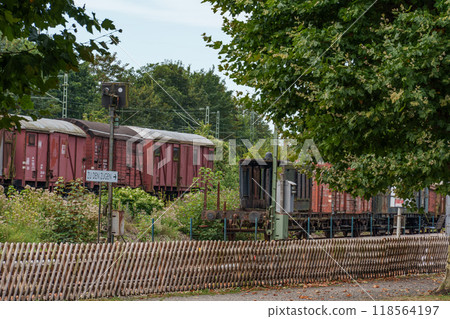 Old trains in the german ruhr aerea 118564197