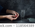 Green algae powder, pills and capsules 118564389
