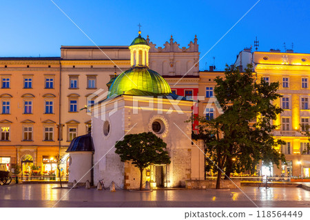 St Adalberts Church in the Morning, Krakow, Poland 118564449