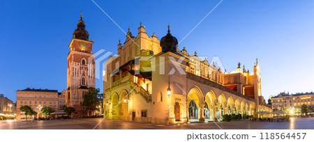 Cloth Hall and Town Hall Tower, Krakow, Poland 118564457