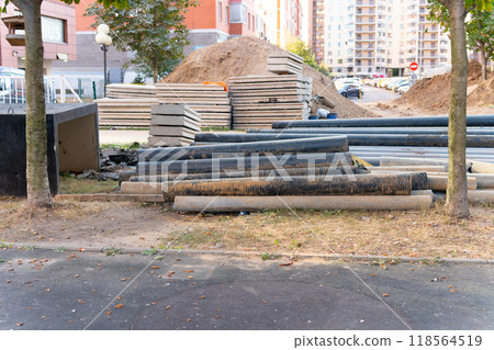 drain equipment pipe engineering plumbing construction supply water pipeline drainage industrial tube 118564519