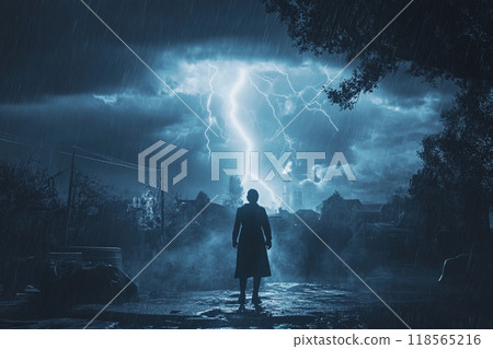 盯著閃電的人 118565216