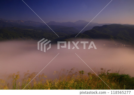 Oshu City, Iwate Prefecture, dawn scenery Oshu City, Iwate Prefecture, dawn scenery 118565277