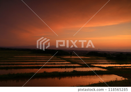 Kitakami City, Iwate Prefecture, Ruins of the Sunset 118565285