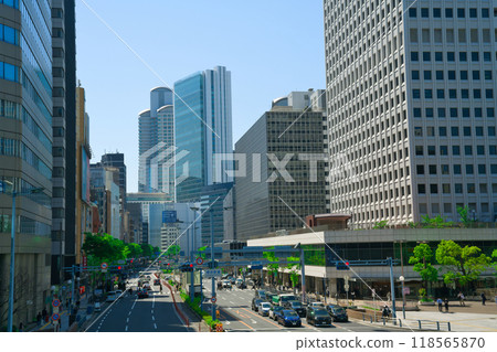 [大阪府]5月：從梅田新道人行天橋欣賞大阪街景 118565870