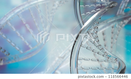 The crystal Dna   for sci or medical concept 3d rendering. 118566446
