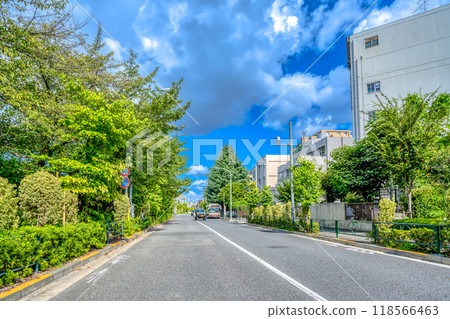 Cityscape of Setagaya Ward, Tokyo Chofu-Keido Station Line 118566463