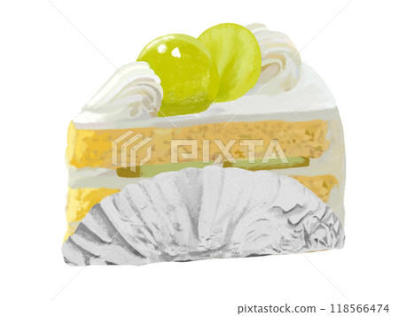 Shortcake (Muscat) with silver foil 118566474