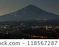 靜岡縣禦殿場市和富士山的夜景 118567287