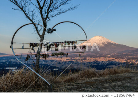 從靜岡縣禦殿場市奧伊之岡公園遠眺富士山 118567464