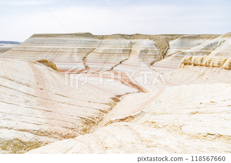 Sherkala Mountains in Mangistau, Kazakhstan Sherkala Mountains in Mangistau, Kazakhstan 118567660