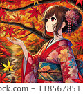 秋天的樹葉 118567851